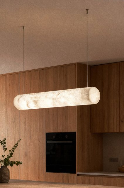 United Alabaster TUBE — alabaster pendant luminaire