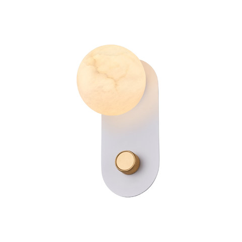 ACA Lighting MARBELLA-WALL LAMP SAND WHITE ALUMINIUM LED SMD 11W DIMMABLE 2700K 715Lm IP20 140X182X300MM — manufacturer representative image