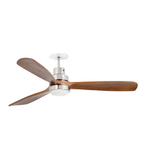 Faro Barcelona LANTAU RECESSED L Matt nickel/walnut fan 3000K — manufacturer representative image