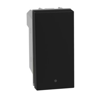 BTicino Pushbutton with 1 changeover contact 10 A 250 Vac - 1P (NO) / 1P (NC), lightable — JB4034