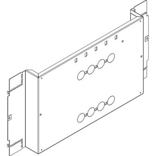 BTicino Fixing plate for MW630 for LDX800, MDX800 and HDX — 9561P/SW