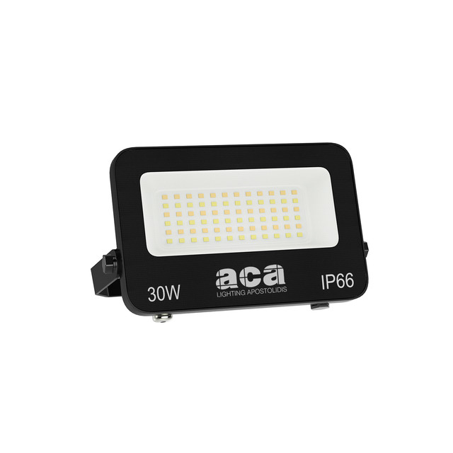 ACA Lighting LED SMD BLACK FLOOD LUMINAIRE 30W 3CCT 3000LM 185-265V RA>80 IP66 — N30CCT