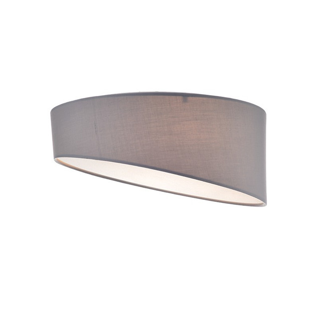 ACA Lighting CEILING LIGHT 3ΧΕ27 PAL GREY FABRIC+ACRYLIC Φ40ΧΗ18CM PABLO — AD8030PG