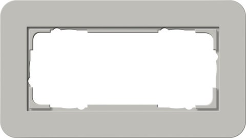 Gira E3 cover frame grey soft touch with anthracite carrier frame grey Soft Touch with anthracite carrier frame — 1002422