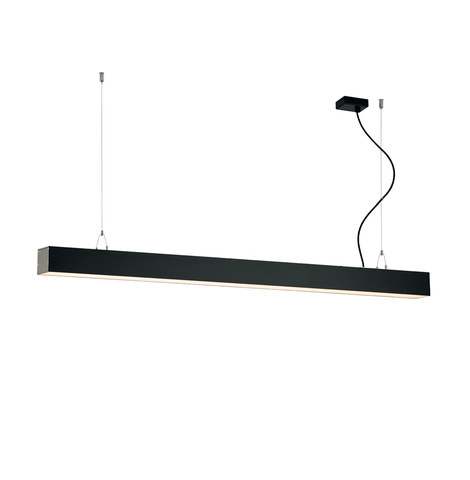 Viokef Linear Suspended Direct+Indirect L1420 3000K Black Station Ultra — manufacturer representative image