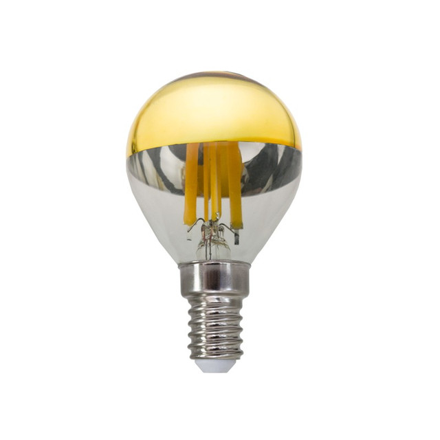 ACA Lighting LED FILAMENT E14 DIM G45 GOLD 5W 2700K 230V AC 620LM RA80 30000H 180° — BOVA5WWDIMG