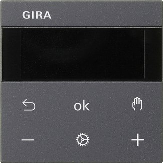 Gira System 3000 room temperature controller Display anthracite System 55 — 539328