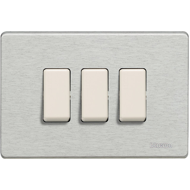 BTicino Cover plate 3 modules — 503/3/AL