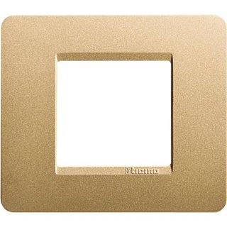 BTicino Cover plate 2P for round box — AM4802GL