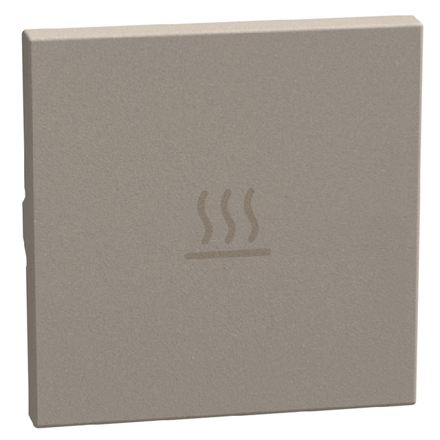 BTicino lightable key cover with heater symbol, 2 modules stone, axial — YG4916PM2