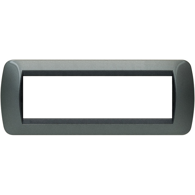 BTicino Cover plate 7 modules - dark steel — L4807AC