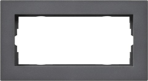 Gira E2 cover frame for flat installation anthracite anthracite — 1002235