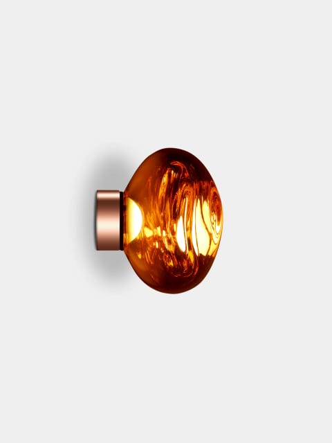 Tom Dixon Melt Mini Surface Light | Copper Polished Polycarbonate — MESS04CO-WEUM2