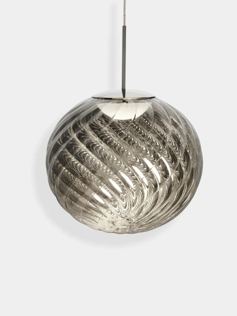 Tom Dixon Whirl Large Pendant | Silver Polished Polycarbonate — WHS02CH-PEUM1