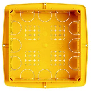 BTicino 6+6 modules flush mounted box — 512E