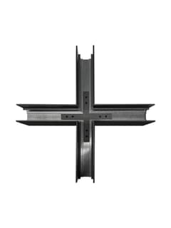Zambelis 2082B-CROSS CROSS CONNECTOR FOR MAGNETIC CEILING DEEP TRACK SANDY BLACK