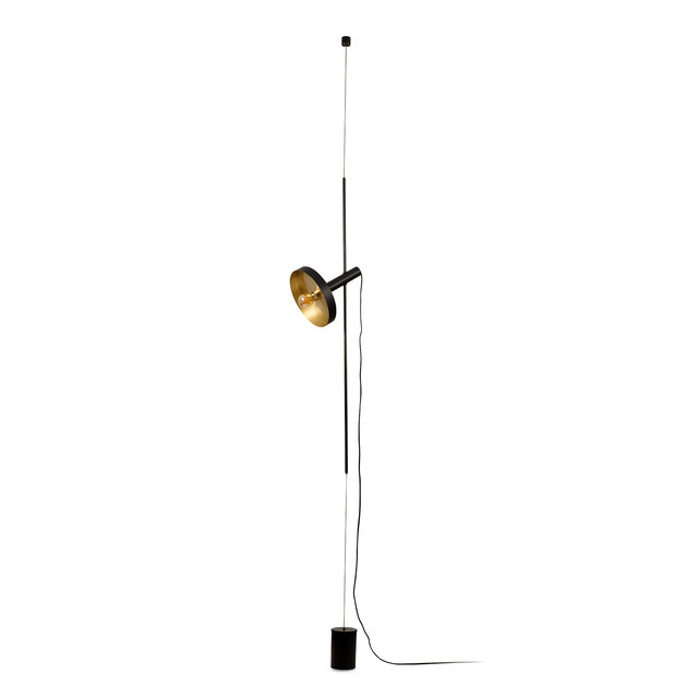Faro Barcelona WHIZZ Black/golden pendant/floor lamp — 20166-95-US