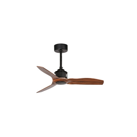 Faro Barcelona JUST FAN S Black/walnut fan — manufacturer representative image