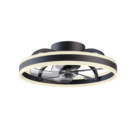 ACA Lighting CEILING FAN DIM BLACK-WHITE WITH 5 BLADES ABS REMOTE CONTROL&TIMER LED 30W 3100L DC 15W 500mm — manufacturer representative image