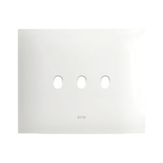 AVE NEW STYLE S44 SMART METAL PLATE, MATT WHITE COLOUR – 3 CONTROLS – 3 MOD. — 44PSMN03BO