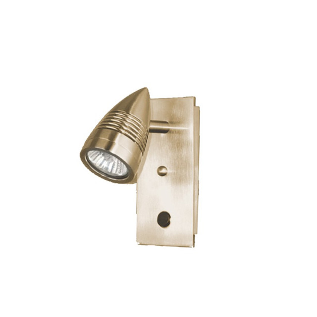 ACA Lighting NETTO SPOT HUGO 1L BRASS — HUGO1WOFA
