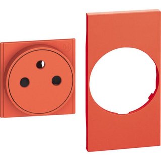 BTicino Cover + top for French-Belgium standard socket item K4142A — KR55F