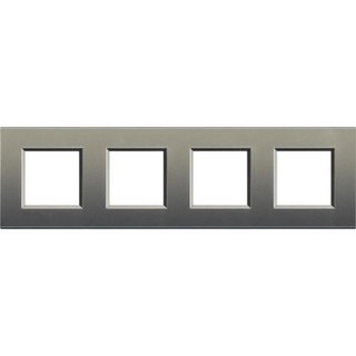 BTicino Square cover plate 2x4P 71mm avenue — LNA4802M4AE