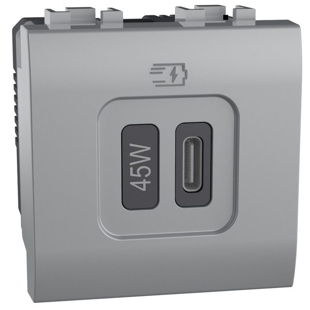BTicino Single USB sockets - 1 x Type-C 45W — NT4294C