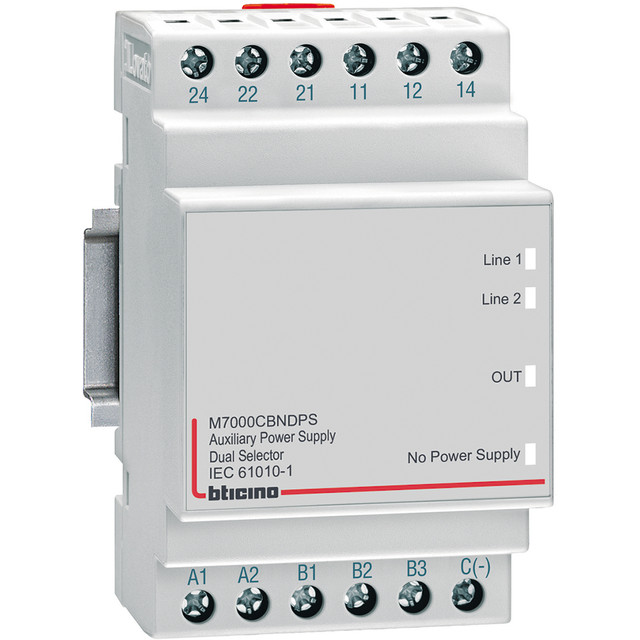 BTicino Double auxiliary power supply module — M7000CBNDPS