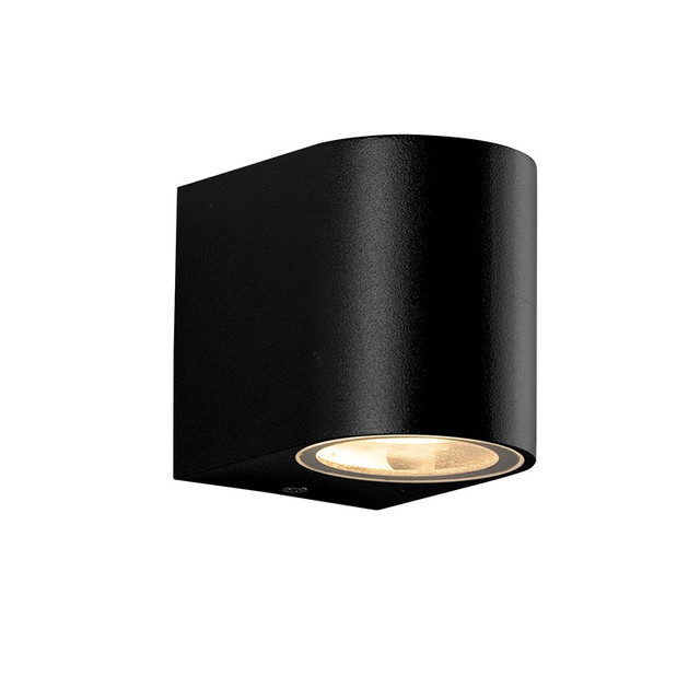 ACA Lighting SPOT GU10 WALL LUMINAIRE PLASTIC 230V AC BLACK IP65 1ΧGU10 MAX 3W LED — SL8210GU10B