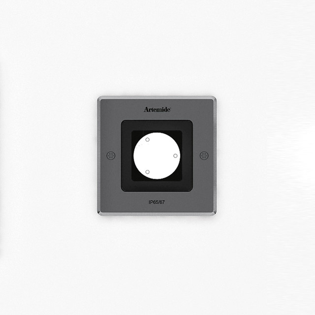 Artemide Ego 90 Flat walk-over stainless steel 10° 3000K Square — T40007SPW00 — manufacturer representative image