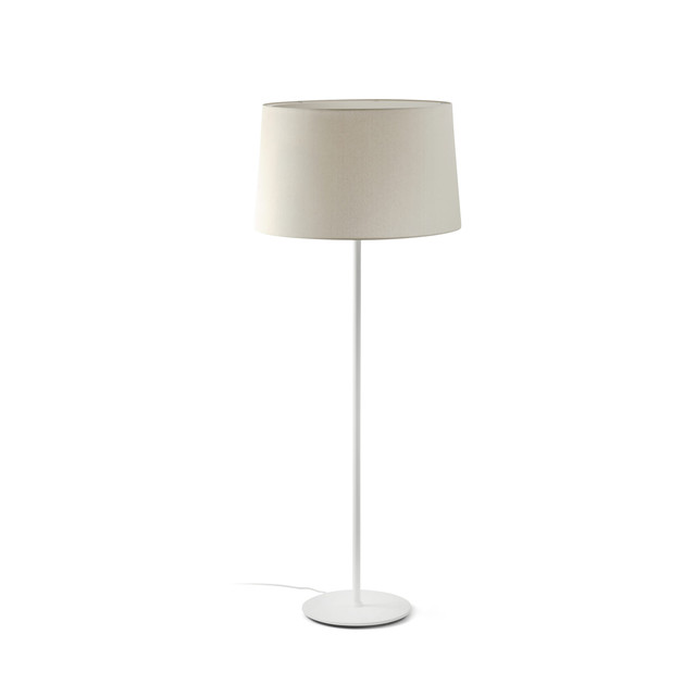 Faro Barcelona WINDSOR White/Linen floor lamp — 20228-152