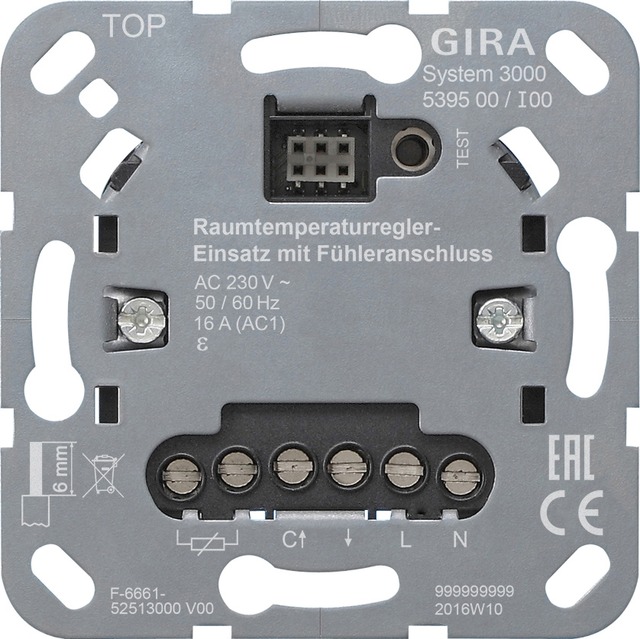 Gira S3000 RTC ins. + sens.conn. Insert — 539500