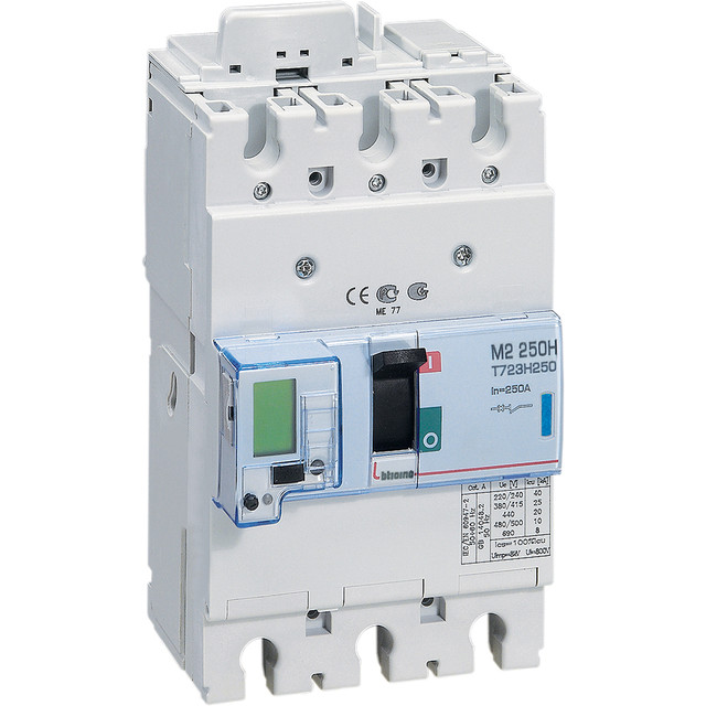 BTicino M2 250H - electronic Mccb 3P - Icu= 70kA - In= 40A — T723H40E