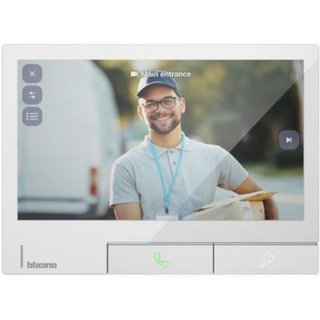 BTicino Classe 300X connected video internal unit in Light finish — 344742