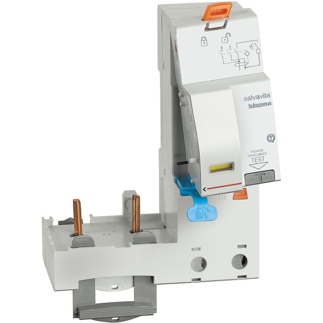 BTicino Earth leakage module 2P - type AC - In= 63A - Idn= 300mA - Vn= 230/400Vac — G24XAC63