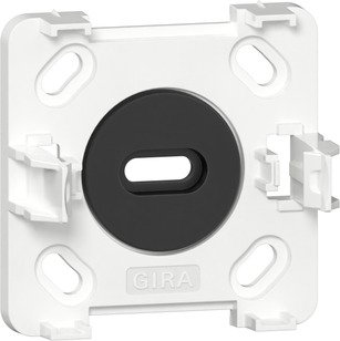 Gira Mounting plate 1-gang for switch or SCHUKO socket outlet — pure white glossy — 305114