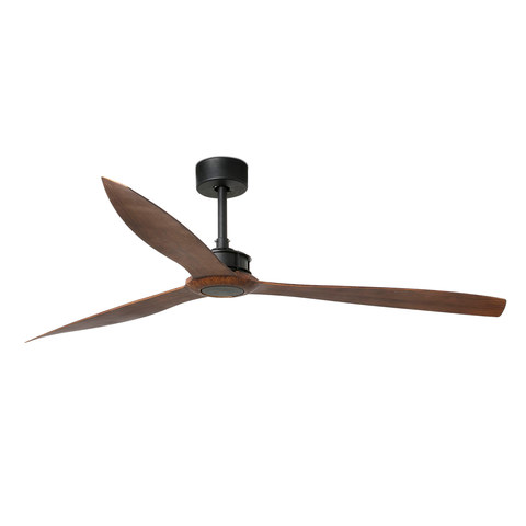 Faro Barcelona JUST FAN XL Matt black/walnut fan — manufacturer representative image