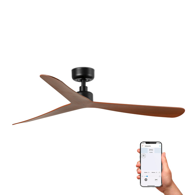 Faro Barcelona ROCKER L Black/walnut fan TUYA — 34197WT