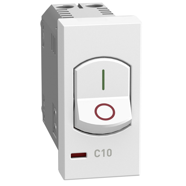 BTicino Thermal magnetic circuit breaker - 10A 230 Vac - white — YW4301A10