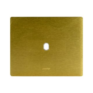 AVE NEW STYLE S44 ALUMINUM PLATE, GOLD COLOR – 1 CONTROL – 3 MOD. — 44PANQ01ORO