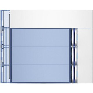 BTicino Sfera New 3-Pushbutton module Front cover - Allwhite — 352032