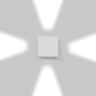 Artemide Effetto 14 Square 4 large beams Grey/white — T42004LW00