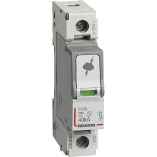 BTicino SPD - 1P - Type T2 - Imax=40kA - Up=1.7kV - Uc=320Vac - 1 module — F10HB1