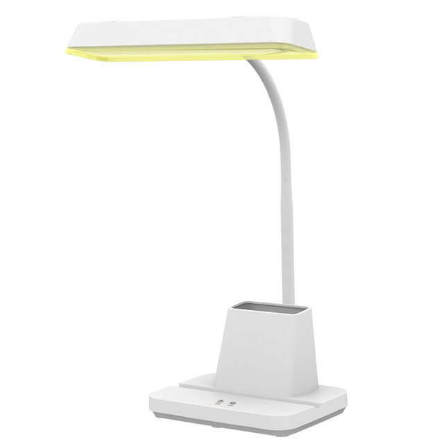 ACA Lighting DESK LAMP WHITE ABS+ SILICONE LED SMD 8W 300LM CCT 3000K-4000K-6500K IP20 — BL1177WH