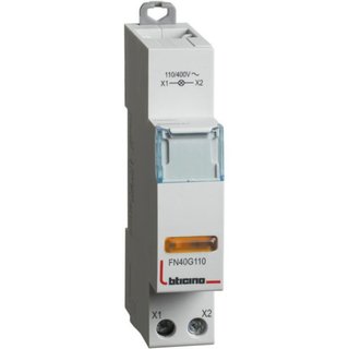 BTicino Pilot Light with yellow LED 110-400Vac - 1 module — FN40G110