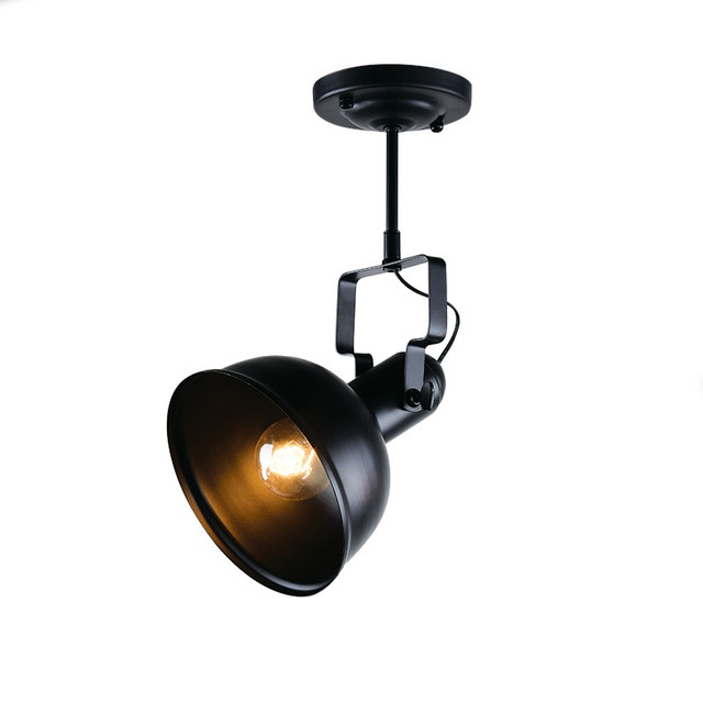 ACA Lighting NETTO CEIL 1ΧΕ27 METAL BLACK Φ18XH39cm RIVIERA — EG167071CB