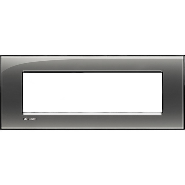 BTicino Square cover plate 7 modules - London smoke — LNA4807KF