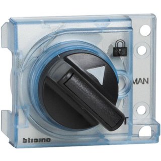 BTicino Selector with padlock block for front motor operator item M7M02 — M7M17