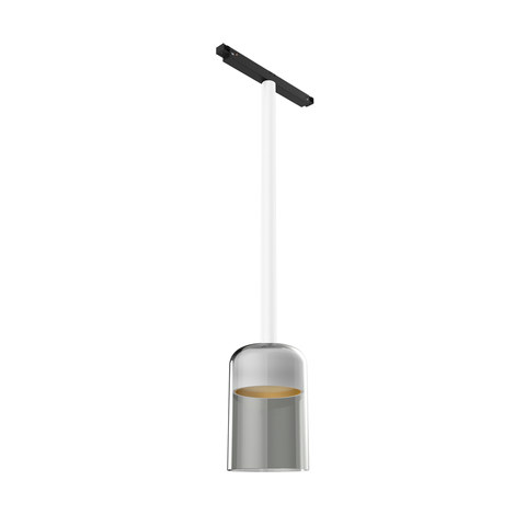 Flos Suspension Glass Downlight 110 White Rod 400 mm On Board Dimmer — manufacturer representative image